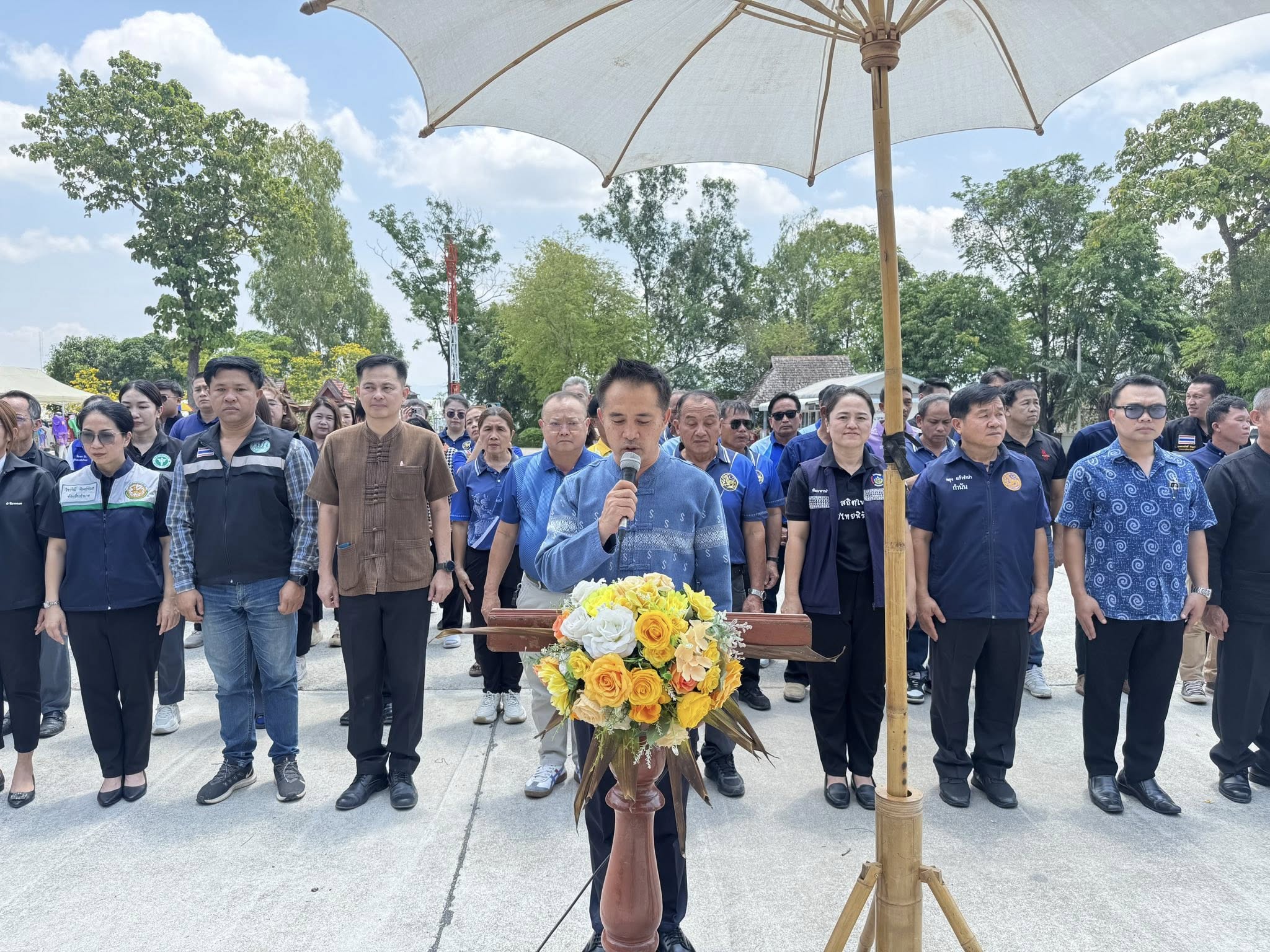 พช.พญาเม็งราย ร่วมพิธีเปิดกิจกรรมการจำหน่ายสินค้า “ไทยช่วยไทย”